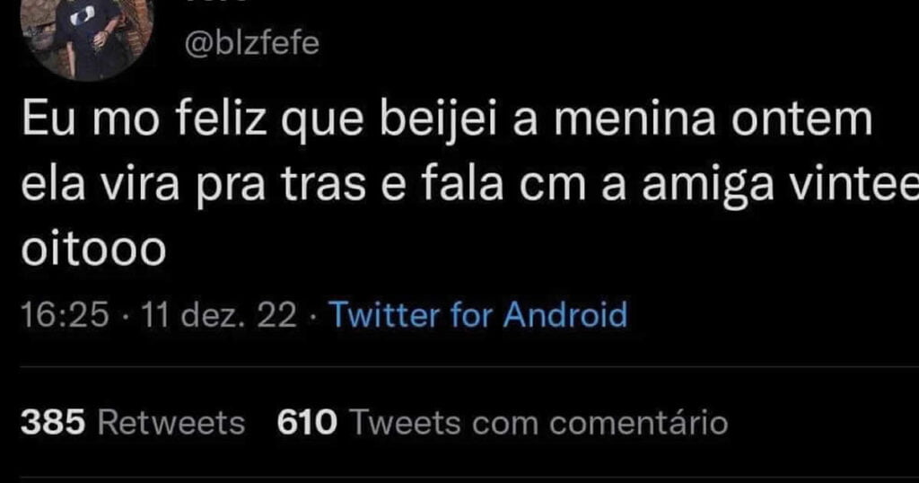 A triste noticia para um homem A triste noticia para um homem