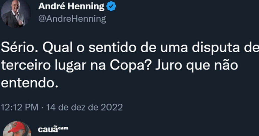 Qual o sentido de uma disputa de terceiro lugar? Qual o sentido de uma disputa de terceiro lugar?