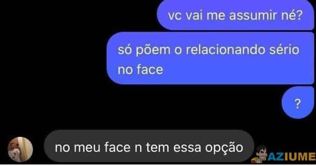 Quando o Facebook não tem opção de relacionamento