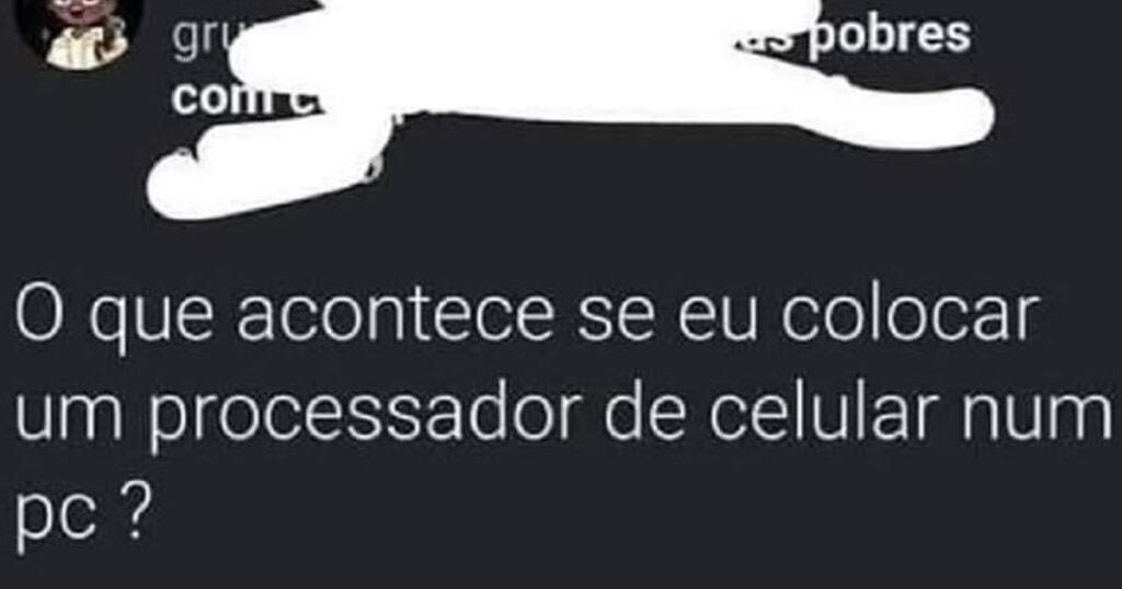 Se colocar um processador de celular em um PC Se colocar um processador de celular em um PC