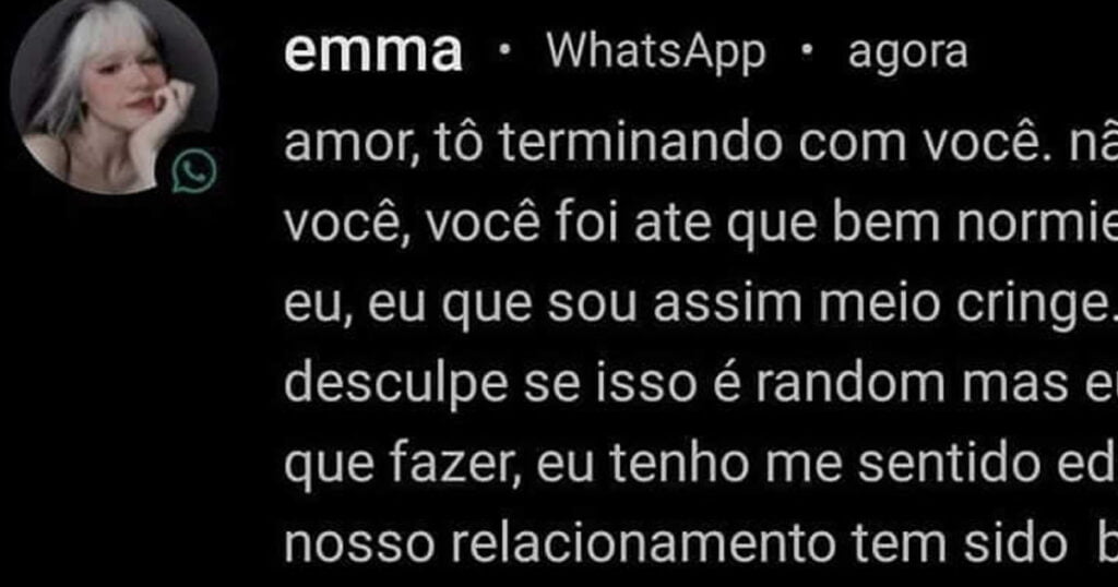 Terminando um relacionamento Terminando um relacionamento
