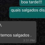 Como é difícil de comprar salgados