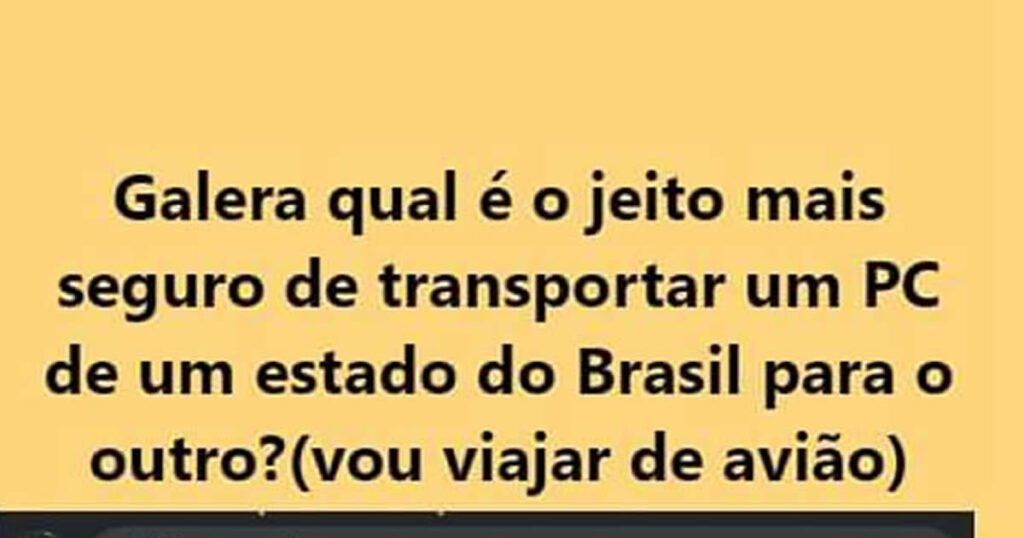Como transportar um PC de um estado para outro Como transportar um PC de um estado para outro