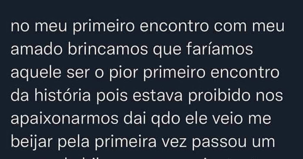 O primeiro encontro com o amado