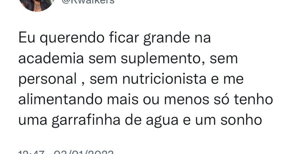O sonho de muitos na academia O sonho de muitos na academia