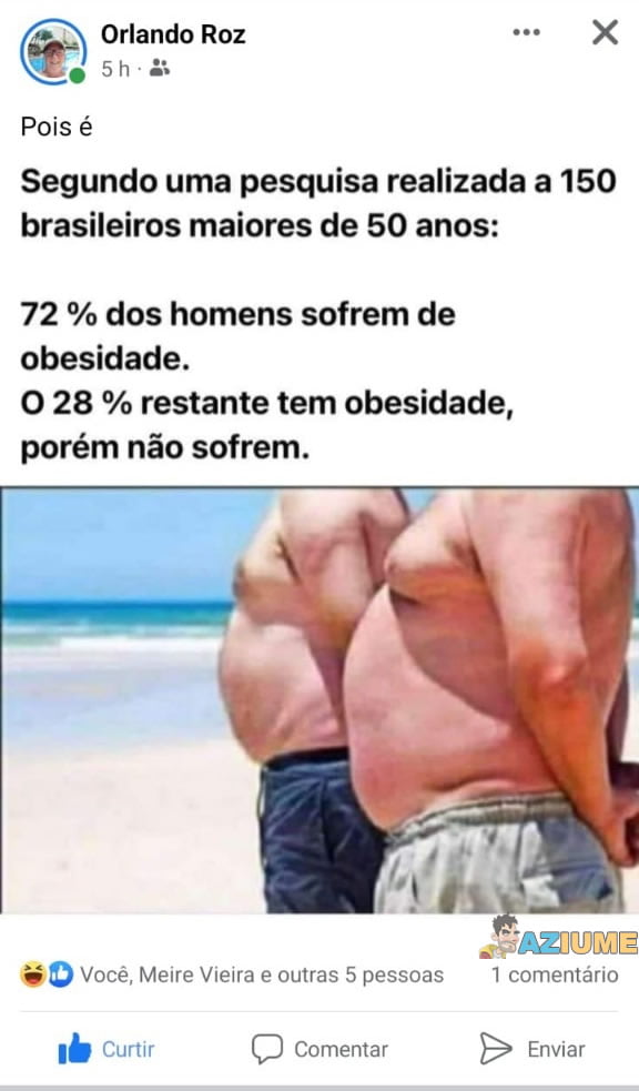 Pesquisa brasileiras sobre obesidade dos homens