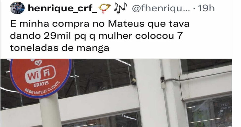 Aquela compra de 29 mil no mercado Aquela compra de 29 mil no mercado