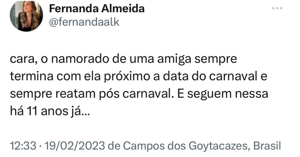 Dica de namoro: Carnaval