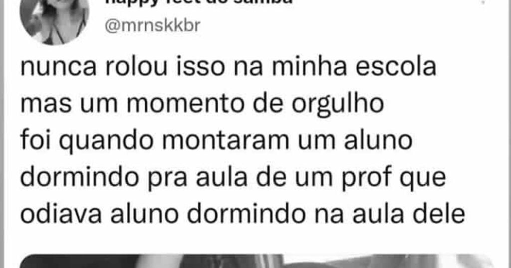 Uma maldade com a professora