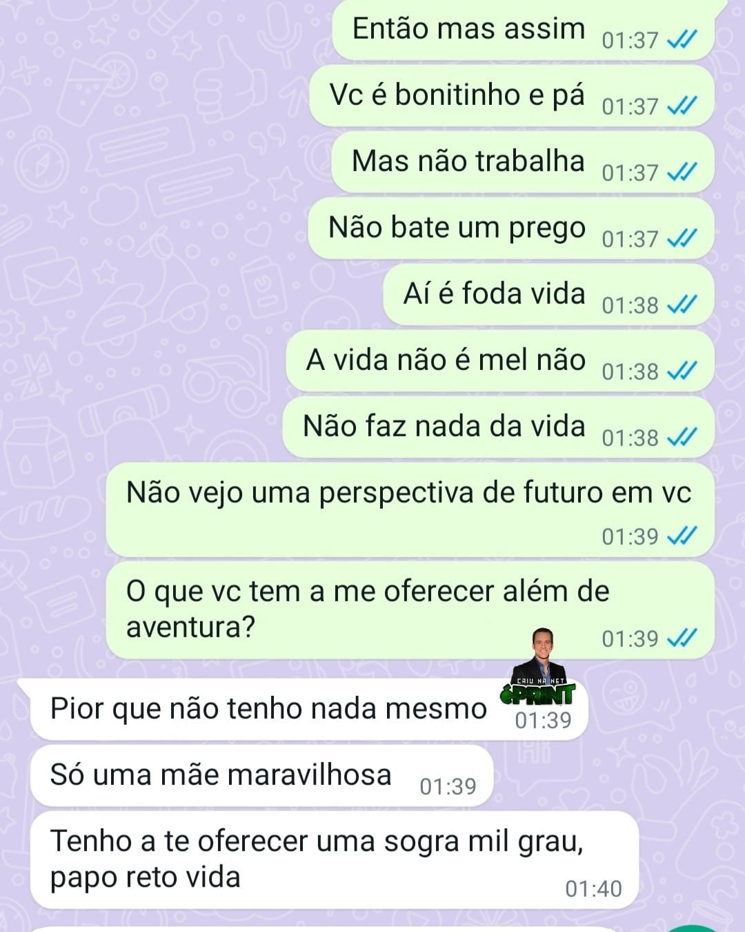 O que você tem a me oferecer além de aventura?