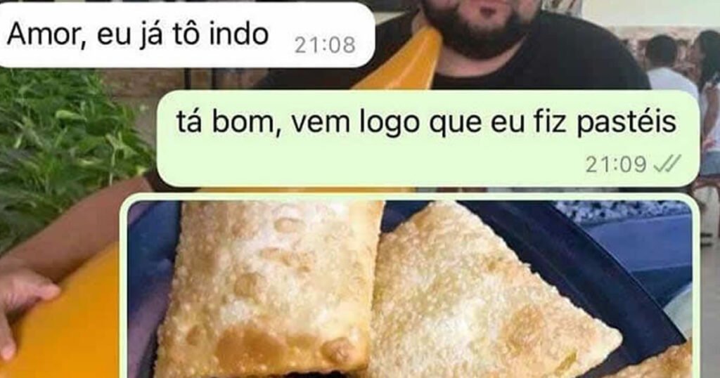 Quando sua namorada faz pastéis para você Quando sua namorada faz pastéis para você