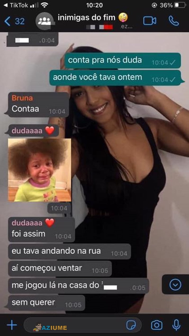 Quando você é magra e tem um vento forte na sua direção