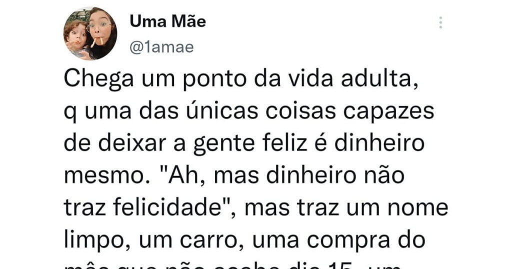 Dinheiro traz a felicidade sim Dinheiro traz a felicidade sim