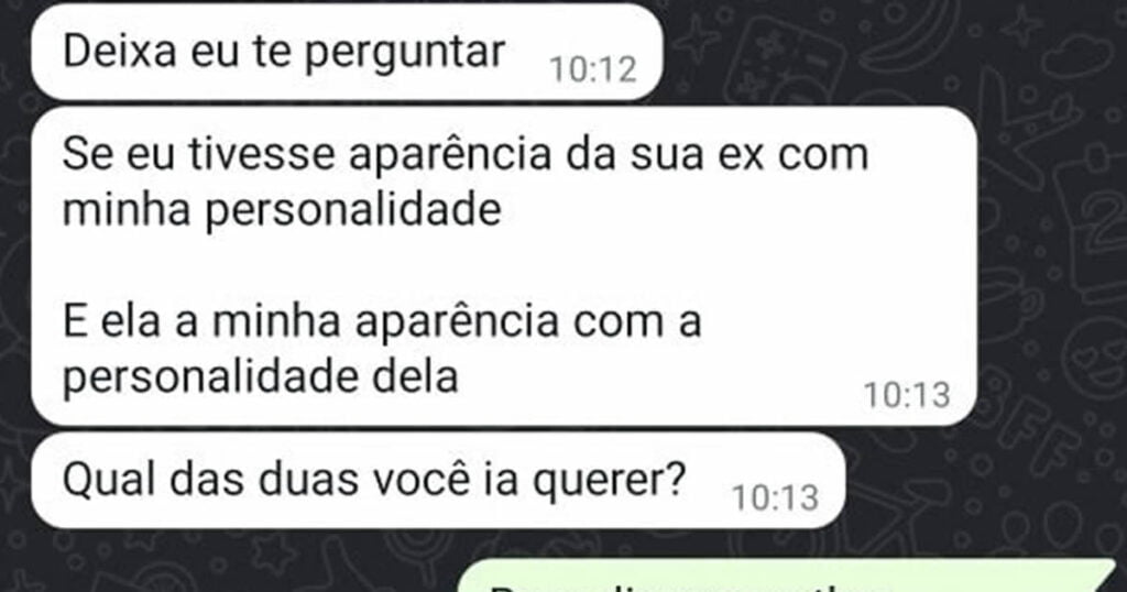 Aquela pergunta se você responde vai gerar briga Aquela pergunta se você responde vai gerar briga