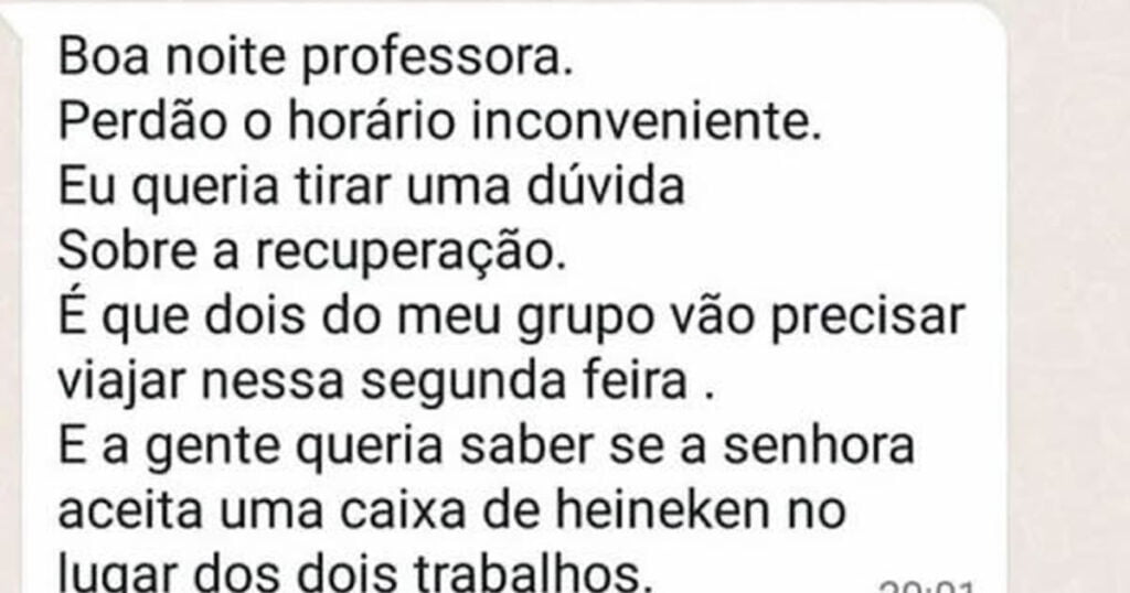 Aquela proposta para a professora Aquela proposta para a professora