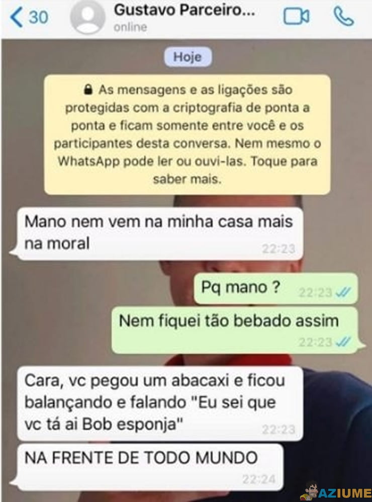 Aquele amigo que fica bêbado fácil