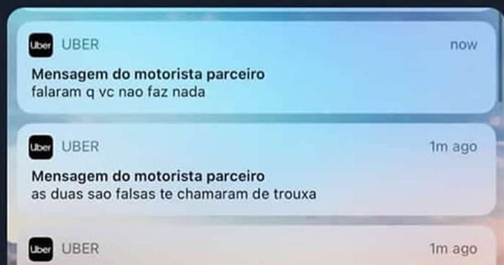 Esse motorista de UBER é amigão mesmo