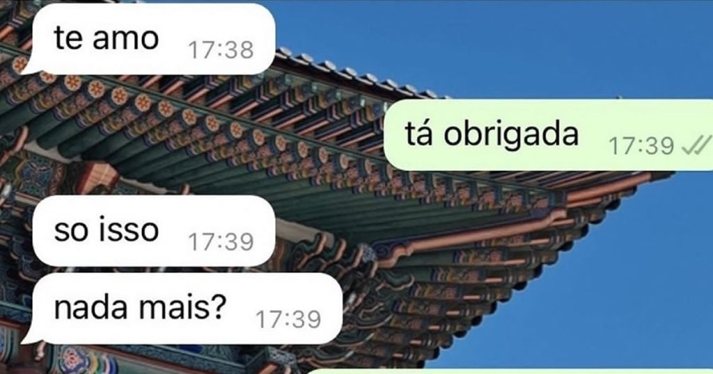 Quando a pessoa fala te amo Quando a pessoa fala te amo