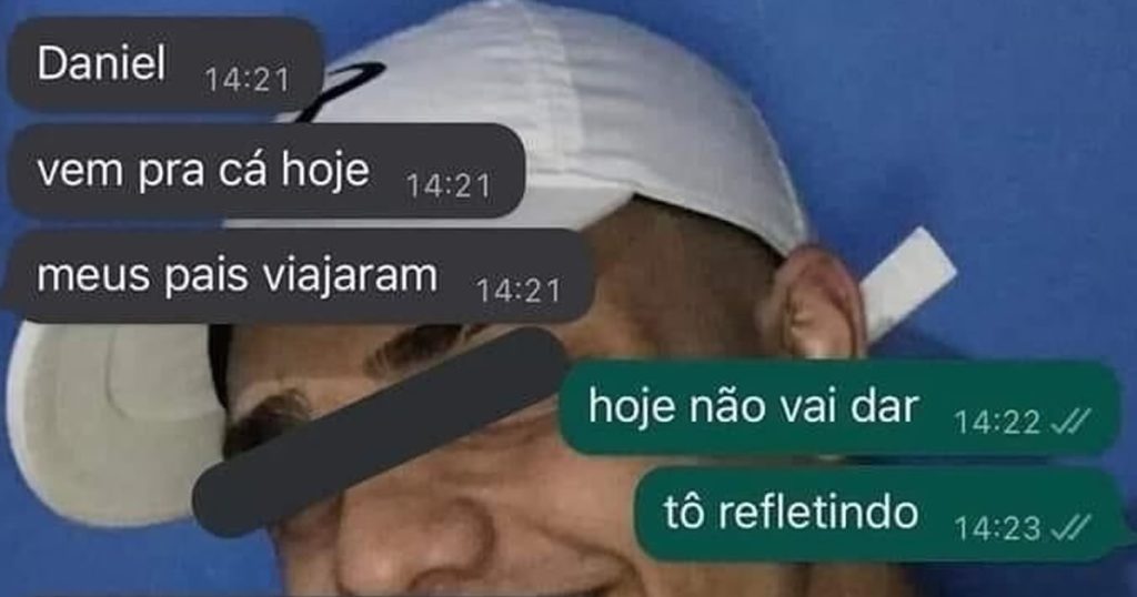Quando seu namorado está refletido Quando seu namorado está refletido