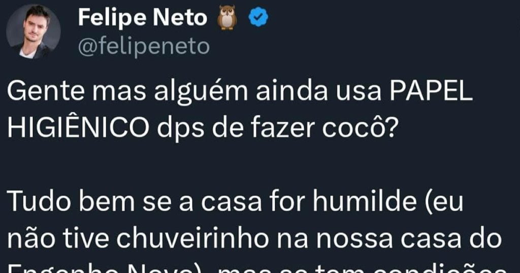 Uma analogia feito por Felipe Neto Uma analogia feito por Felipe Neto