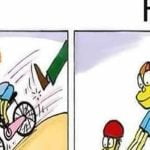 Ensinando a andar de bicicleta