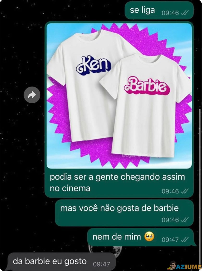 Podia ser a gente chegando assim para assistir a Barbie Podia ser a gente chegando assim para assistir a Barbie