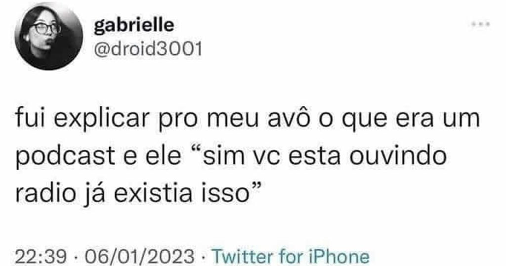 Quando alguém vai explicar o que é um podcast Quando alguém vai explicar o que é um podcast