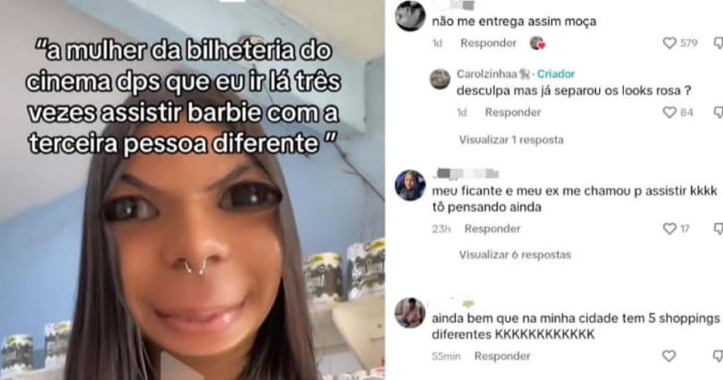 Quando você vai no cinema com varias pessoas diferente