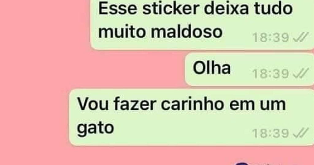O sticker que deixa tudo maldoso O sticker que deixa tudo maldoso