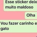 O sticker que deixa tudo maldoso