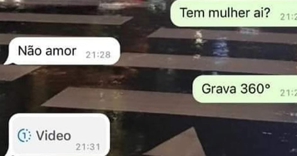 Quando sua mulher faz você grava um vídeo 360º
