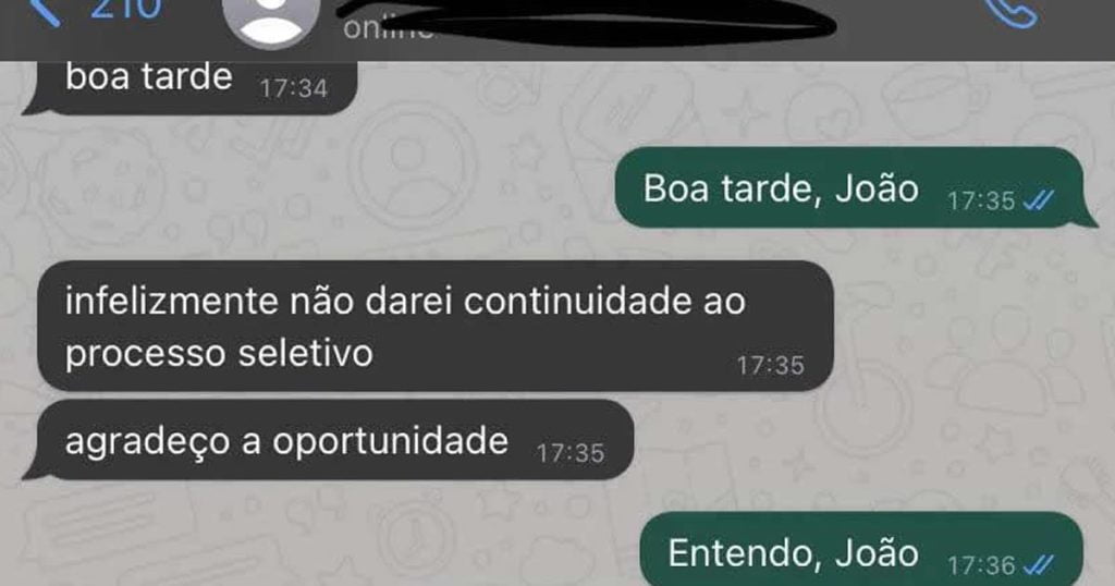 Um novo motivo para não aceitar o emprego