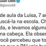 A diferença entre o pai e a mãe quando vão buscar a filha