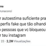 Autoestima lá no céu