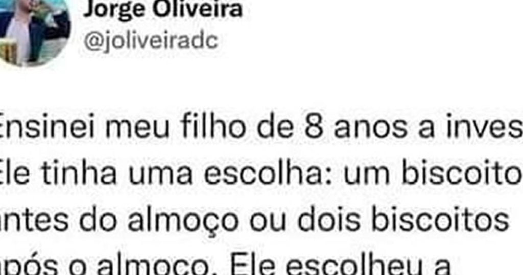 Ensinado o filho o que é investimento Ensinado o filho o que é investimento