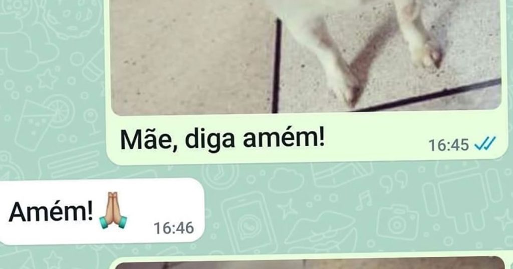 Mãe, diga amém! Mãe, diga amém!