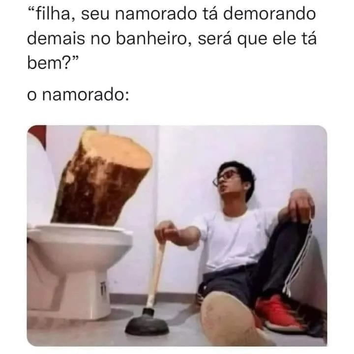 Medo de todo homem ao usar o banheiro da casa da namorada