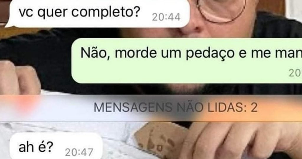 Nunca tente zuar quem faz sua comida