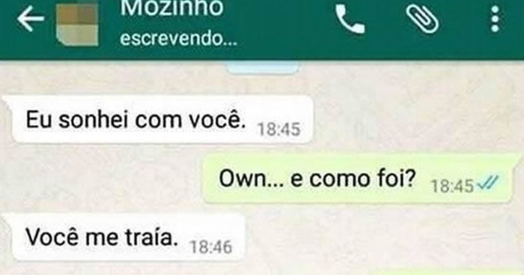 Quando sua namorada sonha que você a traiu Quando sua namorada sonha que você a traiu