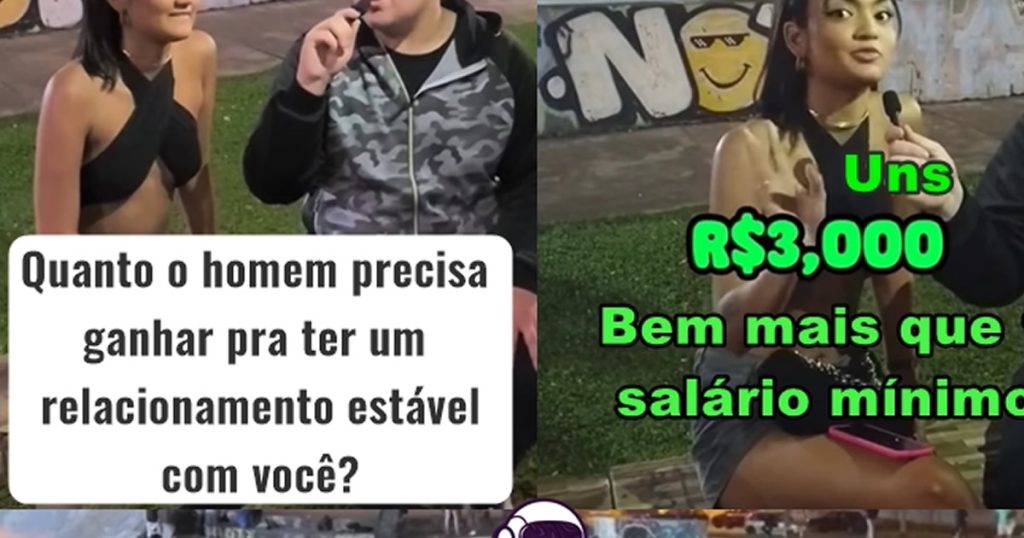 Quanto o homem precisa ganhar pra ter um relacionamento estável com você?