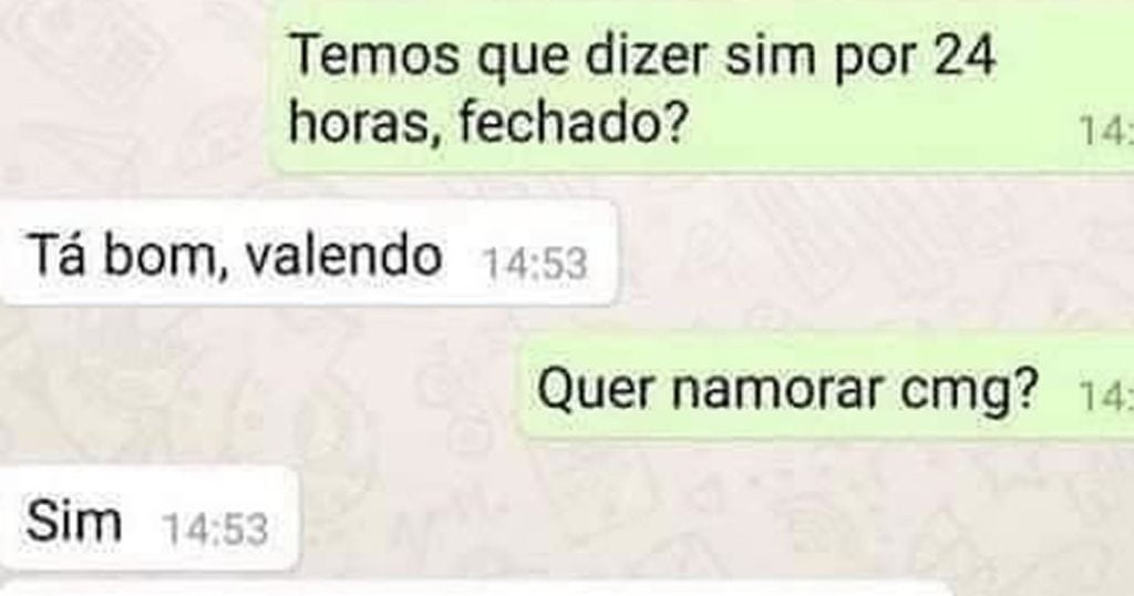 Só dizer sim por 24 horas Só dizer sim por 24 horas