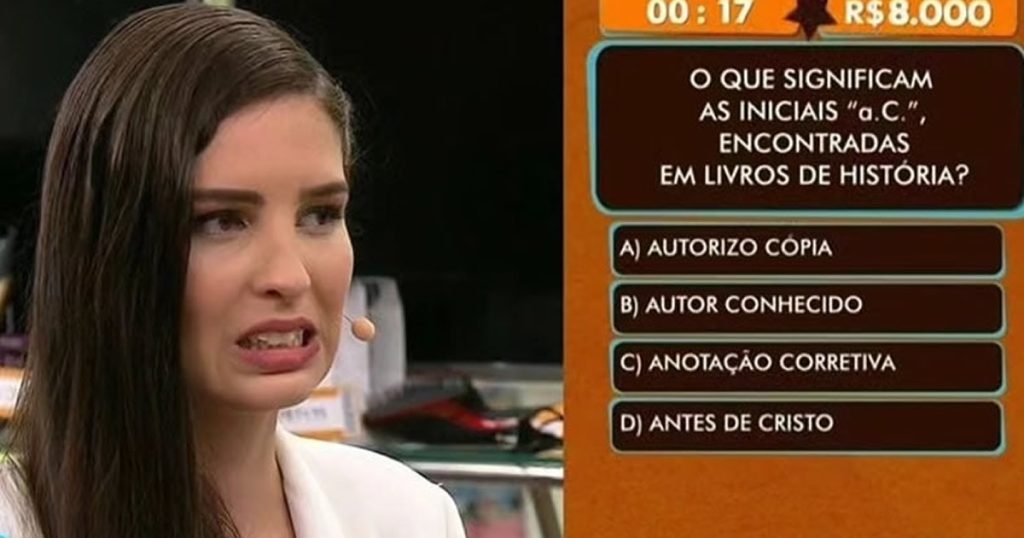 Uma pergunta de 8 mil reais Uma pergunta de 8 mil reais