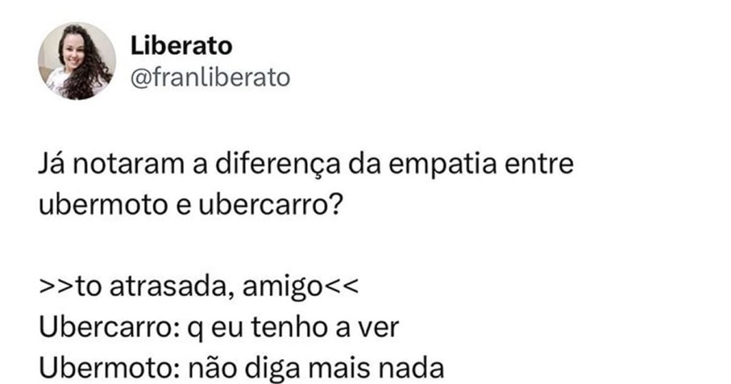 A diferença entre Ubermoto e Ubercarro A diferença entre Ubermoto e Ubercarro