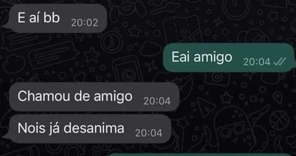 Como desanimar um rapaz em poucos segundos