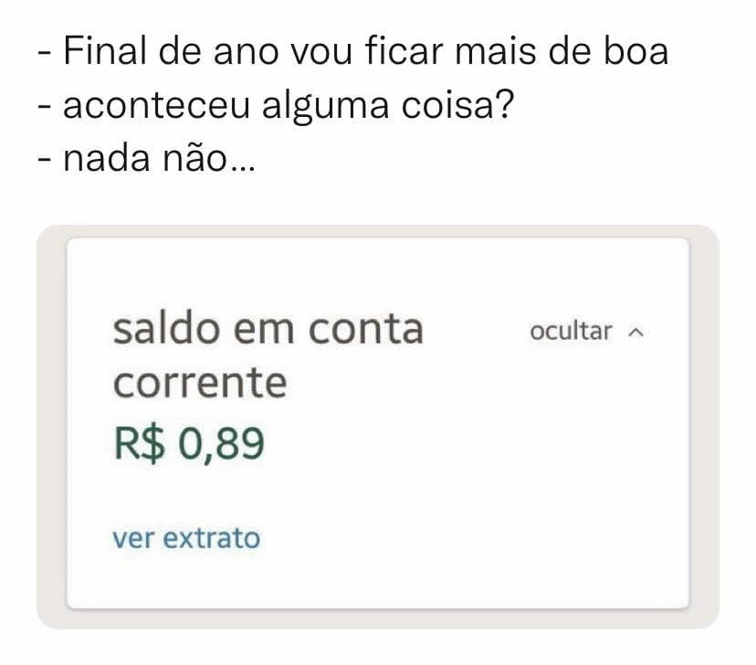 Esse Final de ano vou ficar mais de boa Esse Final de ano vou ficar mais de boa