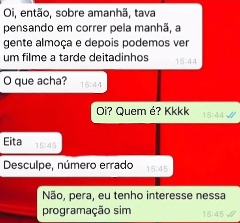 Número errado, mais me interesso Número errado, mais me interesso