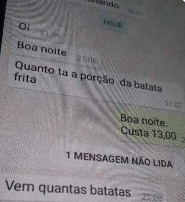 Quando a pessoa quer saber de tudo nos mínimos detalhes