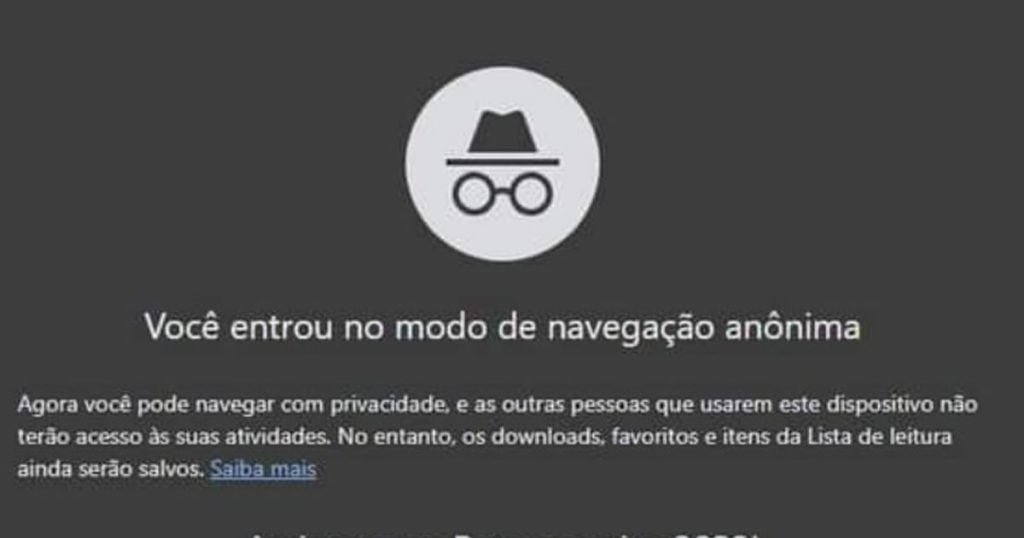 Retrospectiva 2023 da navegação anônima