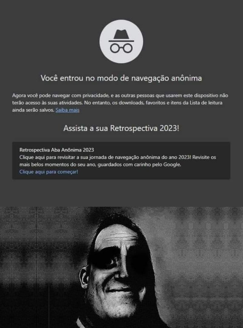 Retrospectiva 2023 da navegação anônima Retrospectiva 2023 da navegação anônima