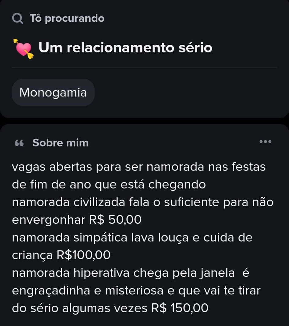 Vaga para relacionamento para o fim de ano Vaga para relacionamento para o fim de ano